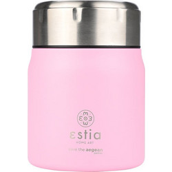 Estia Save the Aegean Blossom Rose Δοχείο Φαγητού Θερμός Inox 500ml Ροζ