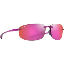 Maui Jim HOOKIPA P407-09 Γυαλιά Ηλίου Ορθογώνια Μεταλλικά Ροζ με Ροζ Φακό