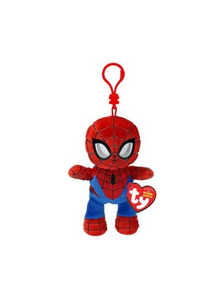 Ty Beanie Babies Floppy Spider-Man με Κλιπ 1607-34010
