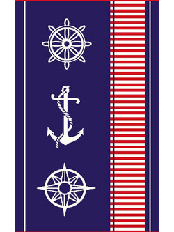 Dimcol Πετσέτα Θαλάσσης Navy Μπλε 87x165cm 33110962029