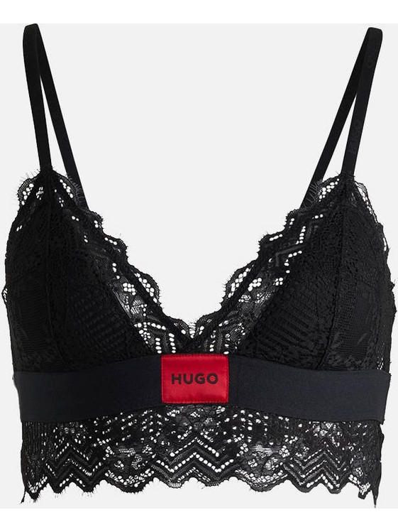 Hugo Boss Bralette χωρίς Μπανέλα Μαύρο 50535060-001