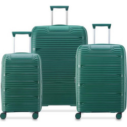 Delsey Securitech 400798503 Σετ Βαλίτσες 3τμχ Πράσινες