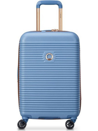 Delsey Freestyle 385980142E9 Βαλίτσα Καμπίνας 55x35x25.5cm με 4 Ρόδες Γαλάζια
