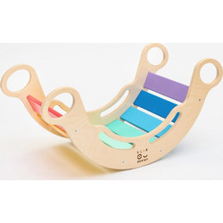 Elis Design Montessori Ξύλινη Κούνια 6 σε 1 Smile Rainbow