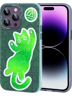 Hoco Cool Me Series Back Cover 3D Cat (iPhone 14 Pro Max)