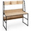 Costway Γραφείο Ξύλινο με Βιβλιοθήκη 120x57x140cm HW65967NA