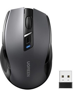 Ugreen MU006 Ασύρματο Ποντίκι Black Grey