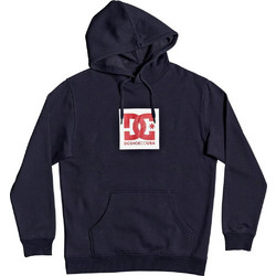DC Square Star Ανδρικό Φούτερ με Κουκούλα & Τσέπες Navy Μπλε ADYFT03266-BTL0