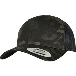 Flexfit Ανδρικό Καπέλο Jockey με Δίχτυ Snapback Υφασμάτινο Μαύρο 6606MC