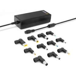 Yenkee YAU 90112 Φορτιστής Laptop 90W 20V 2A με Αποσπώμενο Καλώδιο Τροφοδοσίας με Σετ Βυσμάτων YAU90112