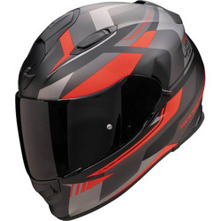 Scorpion Exo 491 Abilis Black Silver Red Κράνος Μηχανής Full Face 1450gr