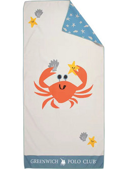 Greenwich Polo Club Beach Life 4080 Παιδική Πετσέτα Θαλάσσης Microfiber Μπεζ 70x140cm