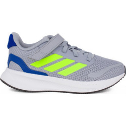 Adidas Runfalcon 5.0 Παιδικά Αθλητικά Παπούτσια για Τρέξιμο Γκρι Lime Μπλε JP5148