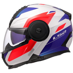 LS2 FF902 Scope II Duria Gloss Blue White Red Κράνος Μηχανής Flip-Up 1750gr