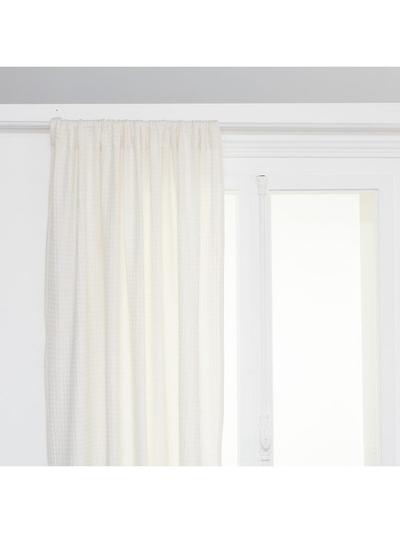 Atmosphera Κουρτίνα Παραθύρου με Σιρίτι 130x260 Widdy 201958A Εκρού Λευκό