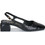 Fericelli Lea Γόβες Slingback Δερμάτινες με Χοντρό Χαμηλό Τακούνι Μαύρες ST-0012