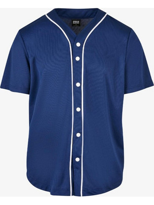 Urban Classics Ανδρικό Πουκάμισο Κοντομάνικο Slim Fit Navy Μπλε TB1237-03997