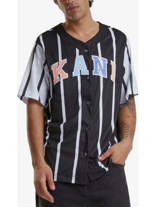 Karl Kani Ανδρικό Πουκάμισο Κοντομάνικο Overshirt Μαύρο KM241-040-2