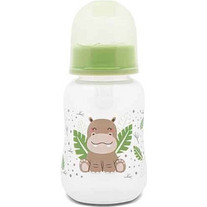 Lorelli Easy Grip Hippo Πλαστικό Μπιμπερό με Θηλή Σιλικόνης Green 125ml