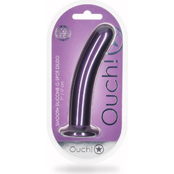 Ouch! Smooth G-Spot Dildo με Βεντούζα 17cm Μωβ