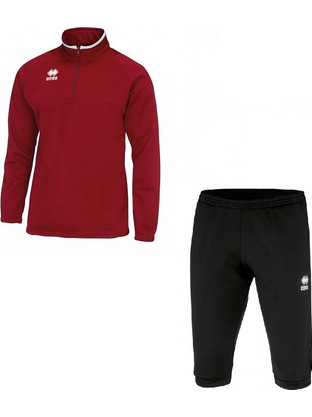 Errea Sport Mansel & Penck 3/4 Ανδρικό Σετ Φόρμας με Λάστιχο Μπορντό Μαύρο FG0K0Z00150