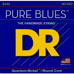 DR Strings Pure Blues Quantum Σετ 4 Χορδές Ηλεκτρικού Μπάσου Nickel Plated Steel 40-100" Light Tension