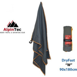 Alpintec Πετσέτα Θαλάσσης Microfiber Ανθρακί 90x180cm WMS-XXL-CG