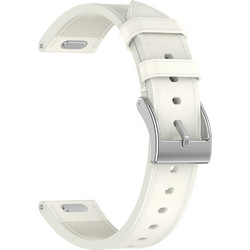 Techsuit W073 Λουράκι Δερμάτινο White (Universal 18mm)