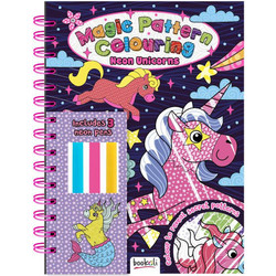 Hinker Magic Pattern Colouring Neon Unicorns Σετ Ζωγραφικής 4τμχ