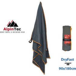 Alpintec Πετσέτα Θαλάσσης Microfiber Γκρι 90x180cm WMSXXL-CG