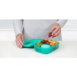Sistema Ribbon Lunch Δοχείο Φαγητού Πλαστικό Κατάλληλο για Φούρνο Μικροκυμάτων 1100ml Τιρκουάζ