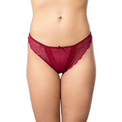 Cottonhill Γυναικείο Sexy String με Δαντέλα Μπορντό CH4336