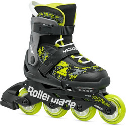 Rollerblade Microblade SL Inline Αυξομειούμενα Rollers Ενηλίκων Μαύρα Lime