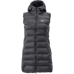 Brille Carly Αμάνικο Γυναικείο Μπουφάν Puffer Μακρύ Ανθρακί SD241008-BLK