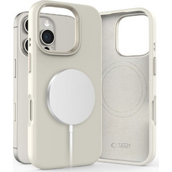 Tech-Protect Silicone Pure MagSafe Back Cover Cosmic Latte (iPhone 16 Pro)