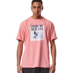 Body Action Ανδρικό Αθλητικό T-Shirt Ροζ 053431-01-08C