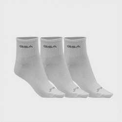 GSA Βαμβακερές Γυναικείες Κάλτσες Λευκές 3Pack 82-16053-02