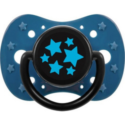 Akuku Stars Πιπίλα Σιλικόνης 12m+ Turquoise