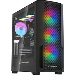 Rampage Shelob Black Gaming Midi Tower Κουτί Υπολογιστή RGB με Πλαϊνό Παράθυρο