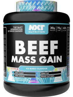 NXT Nutrition Beef Mass Gain Ice Burst Πρωτεΐνη Όγκου Χωρίς Λακτόζη 3.15kg