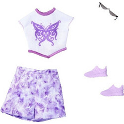 Mattel Barbie Fashion Pack Butterfly Print Top