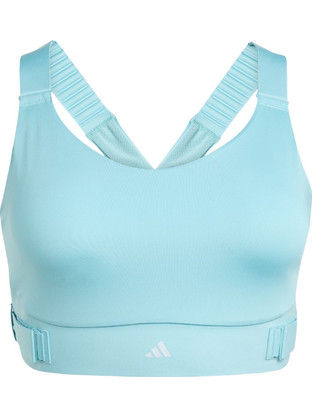 Adidas FastImpact Luxe Run Αθλητικό Μπουστάκι με Υψηλή Στήριξη & Αφαιρούμενη Ενίσχυση Τιρκουάζ JV9771
