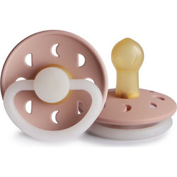 Frigg Moon Phase Πιπίλα Καουτσούκ Νυκτός 0-6m Blush Night