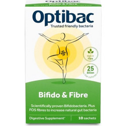 OptiBac Bifido & Fibre Προβιοτικά & Φυτικές Ίνες 10 Φακελάκια