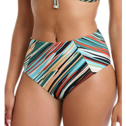 ERKA MARE Ψηλόμεσο Bikini Slip Πετρόλ Τιρκουάζ 15518
