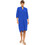 Pink Label Midi Καλοκαιρινό Καθημερινό Φόρεμα Μεταξωτό Royal Blue BN-289-557898