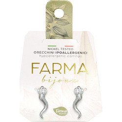 Farma Bijoux Γυναικεία Σκουλαρίκια Καρφωτά Ασημί 8058056812605