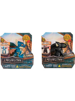 Spin Master How to Train Your Dragon Roaring Minis Διαδραστικός Δράκος 2 Σχέδια Φιγούρα Δράσης για 4+ Ετών