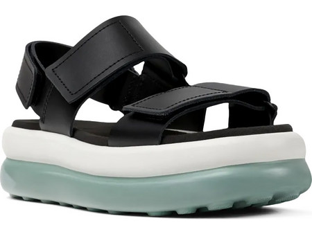 Camper Pelotas Flota Up Ανατομικές Καλοκαιρινές Γυναικείες Πλατφόρμες Χαμηλές Μαύρες K201728-005