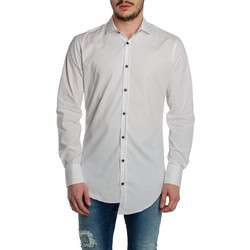Stefan Ανδρικό Πουκάμισο Βαμβακερό Μακρυμάνικο Slim Fit Λευκό 9033-SS19